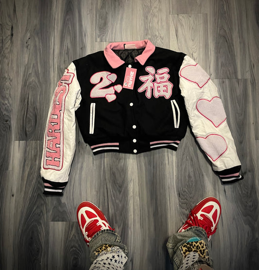 Volume 1 Crop Varsity Jacket